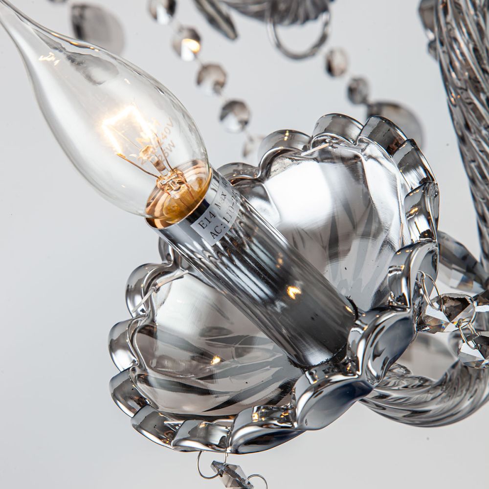 Crystal Golden 5-Arms Table Lamp | Table Lighting