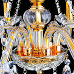 Genuine K9 Crystal 6/8/10/15 Arms Golden Chandelier Pendant Light | Ceiling Lights & Chandeliers