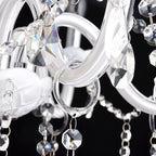 Genuine K9 Crystal White 6/8/10 Arms Chandelier Pendant Ceiling Light | Ceiling Lights & Chandeliers