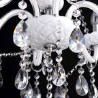Genuine K9 Crystal White 6/8/10 Arms Chandelier Pendant Ceiling Light | Ceiling Lights & Chandeliers