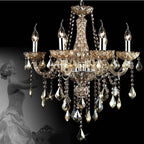 Genuine K9 Champagne Crystal 6/8/10/12/15 Arms Chandelier Pendant | Ceiling Lights & Chandeliers