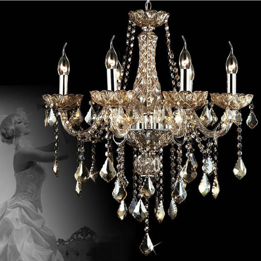 Genuine K9 Champagne Crystal 6/8/10/12/15 Arms Chandelier Pendant | Ceiling Lights & Chandeliers