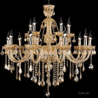 Genuine K9 Champagne Crystal 6/8/10/12/15 Arms Chandelier Pendant | Ceiling Lights & Chandeliers