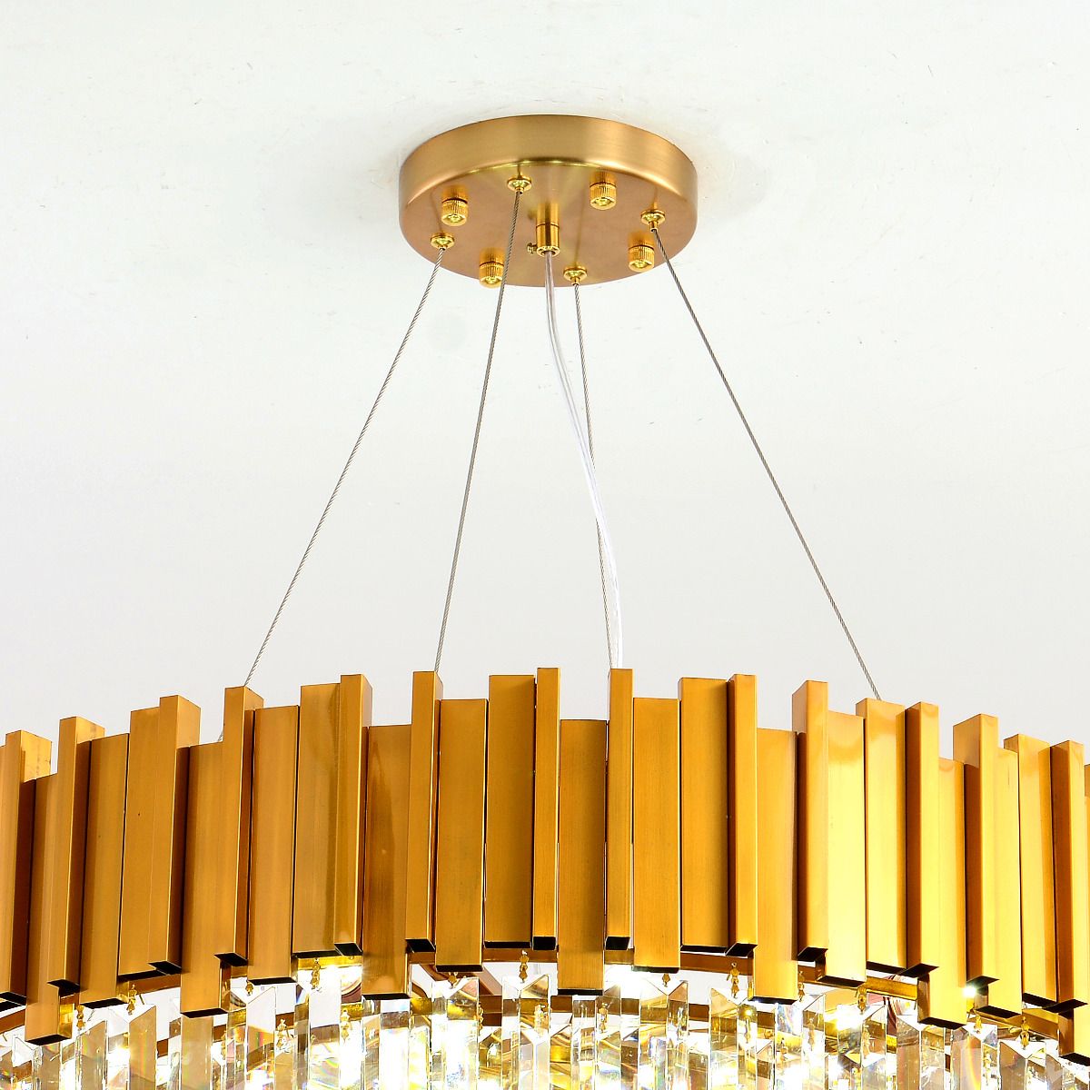 Clear & Gold Postmodern Pendant Chandelier Ceiling Light | Ceiling Lights & Chandeliers