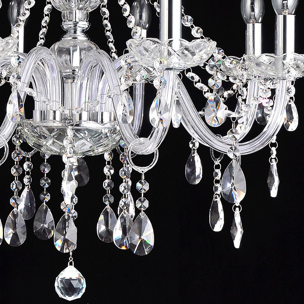Genuine K9 Clear Crystal Chandelier Candle Water Droplet 6–32 Arms | Ceiling Lights & Chandeliers