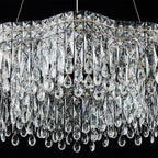 Genuine Crystal LED Chandelier Pendant Light Dimmable Remote | Ceiling Lights & Chandeliers
