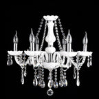 Genuine K9 Crystal White 6/8/10 Arms Chandelier Pendant Ceiling Light | Ceiling Lights & Chandeliers