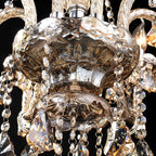 Genuine K9 Crystal Chandelier Champagne Silver Pendant Light | Ceiling Lights & Chandeliers