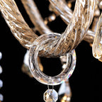 Genuine K9 Crystal Chandelier Champagne Silver Pendant Light | Ceiling Lights & Chandeliers