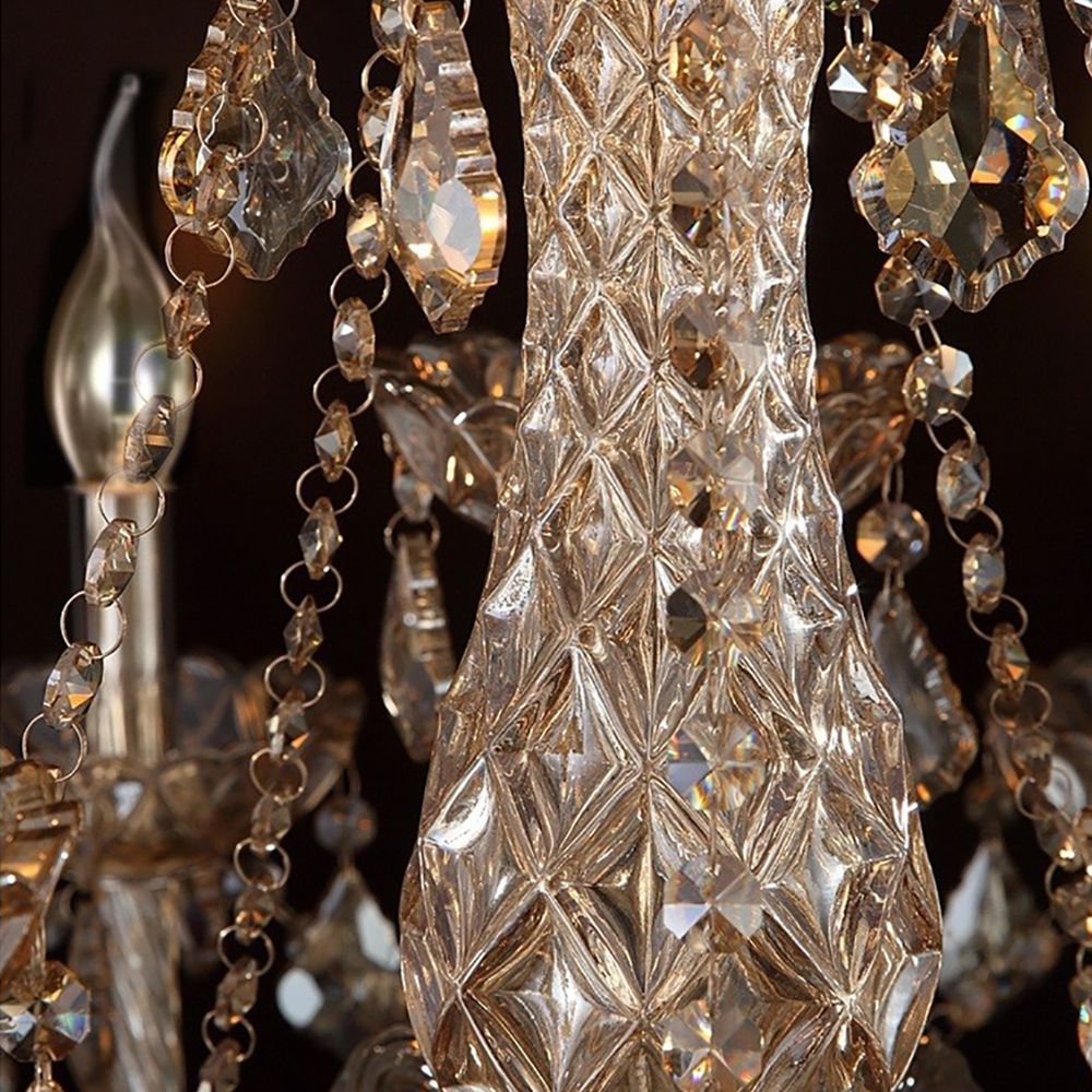 Genuine K9 Champagne Crystal 6/8/10/12/15 Arms Chandelier Pendant | Ceiling Lights & Chandeliers