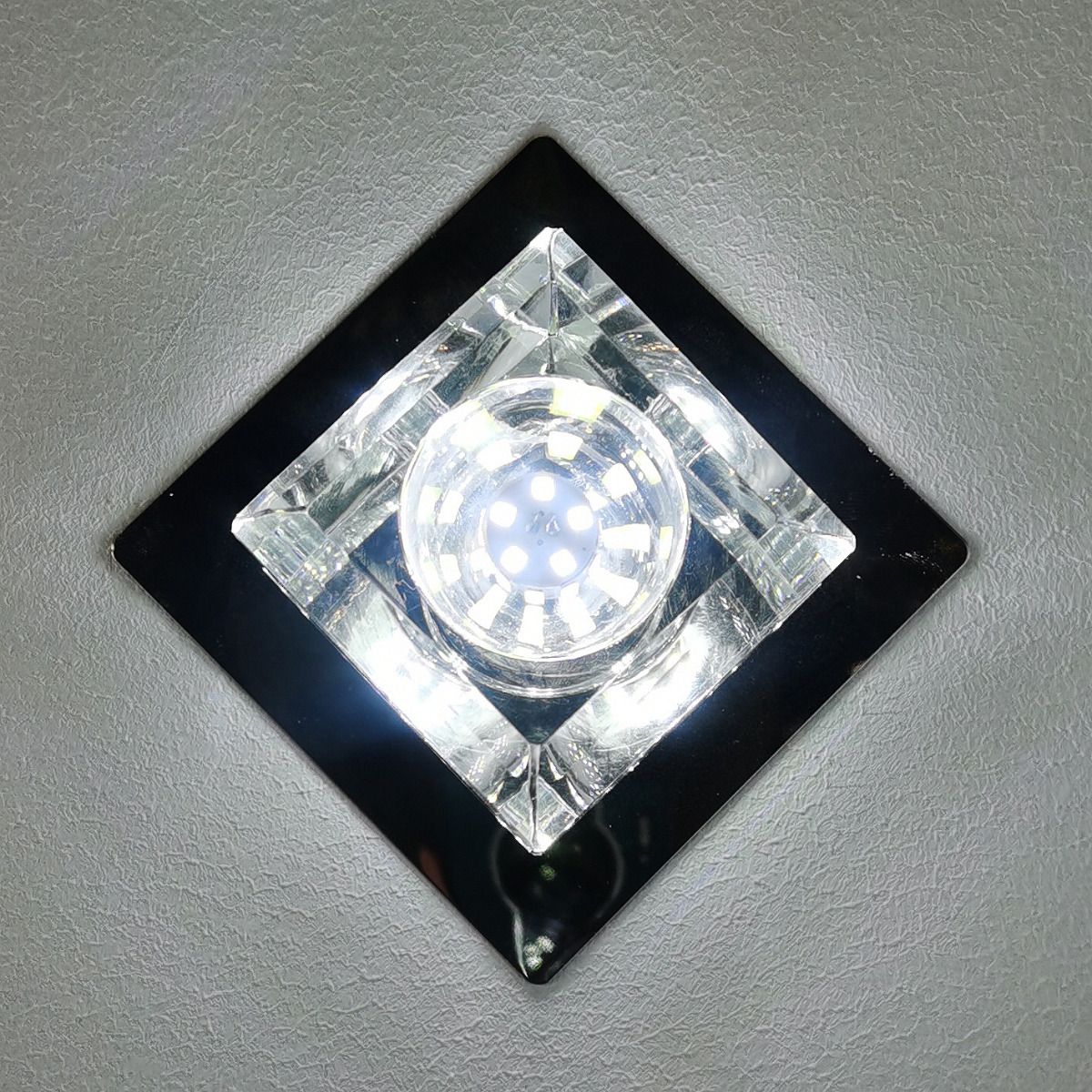 Square 3–5W Crystal LED Downlight – Cool & Warm Lighting | Ceiling Lights