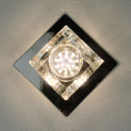 Square 3–5W Crystal LED Downlight – Cool & Warm Lighting | Ceiling Lights