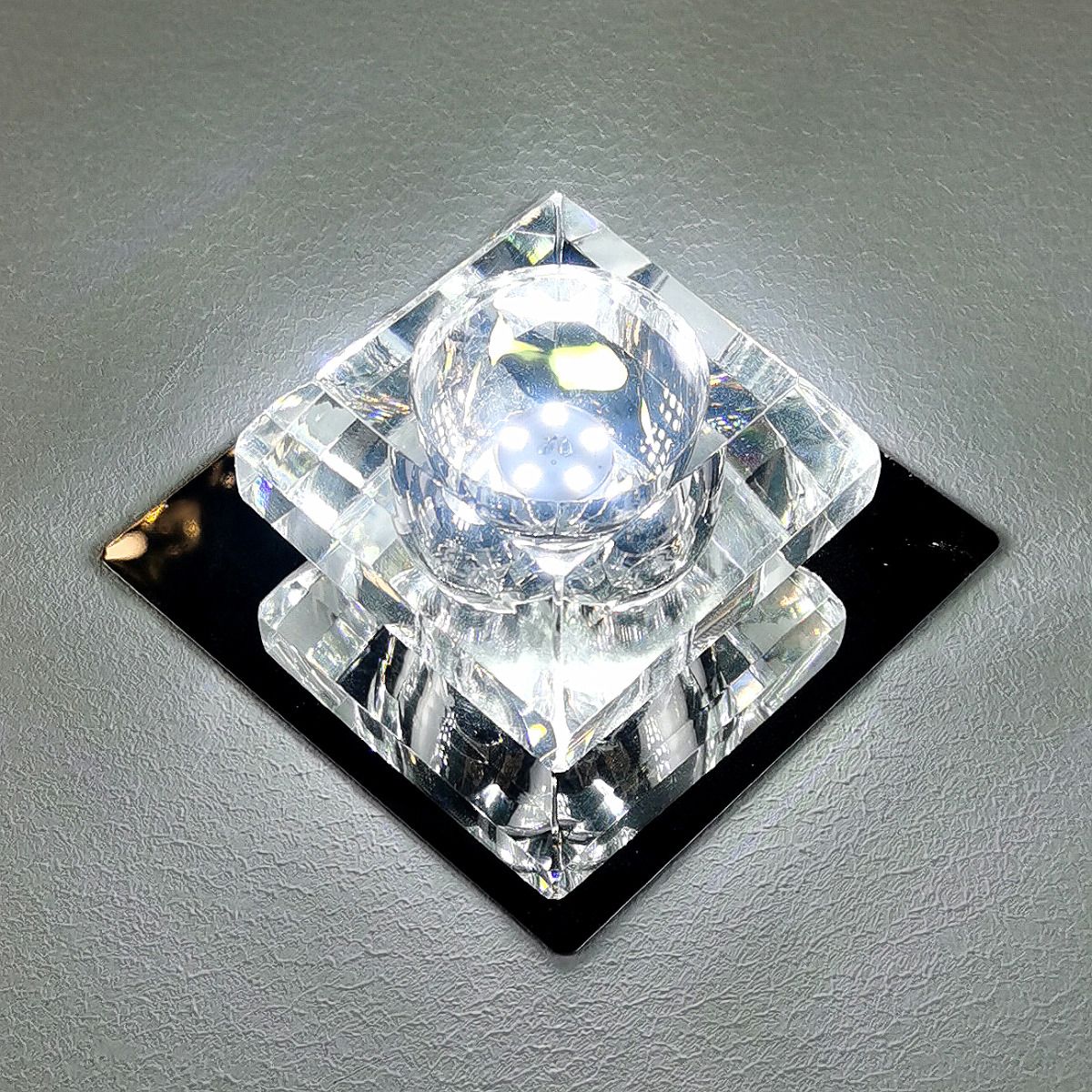 Square 3–5W Crystal LED Downlight – Cool & Warm Lighting | Ceiling Lights