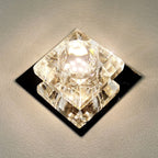 Square 3–5W Crystal LED Downlight – Cool & Warm Lighting | Ceiling Lights