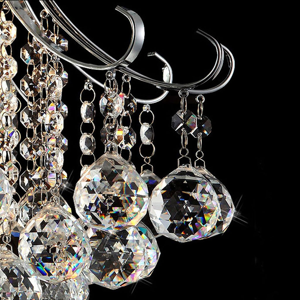 Genuine K9 Crystal 3/4/6 Bulbs Modern Chandelier Pendant Lamp | Ceiling Lights & Chandeliers