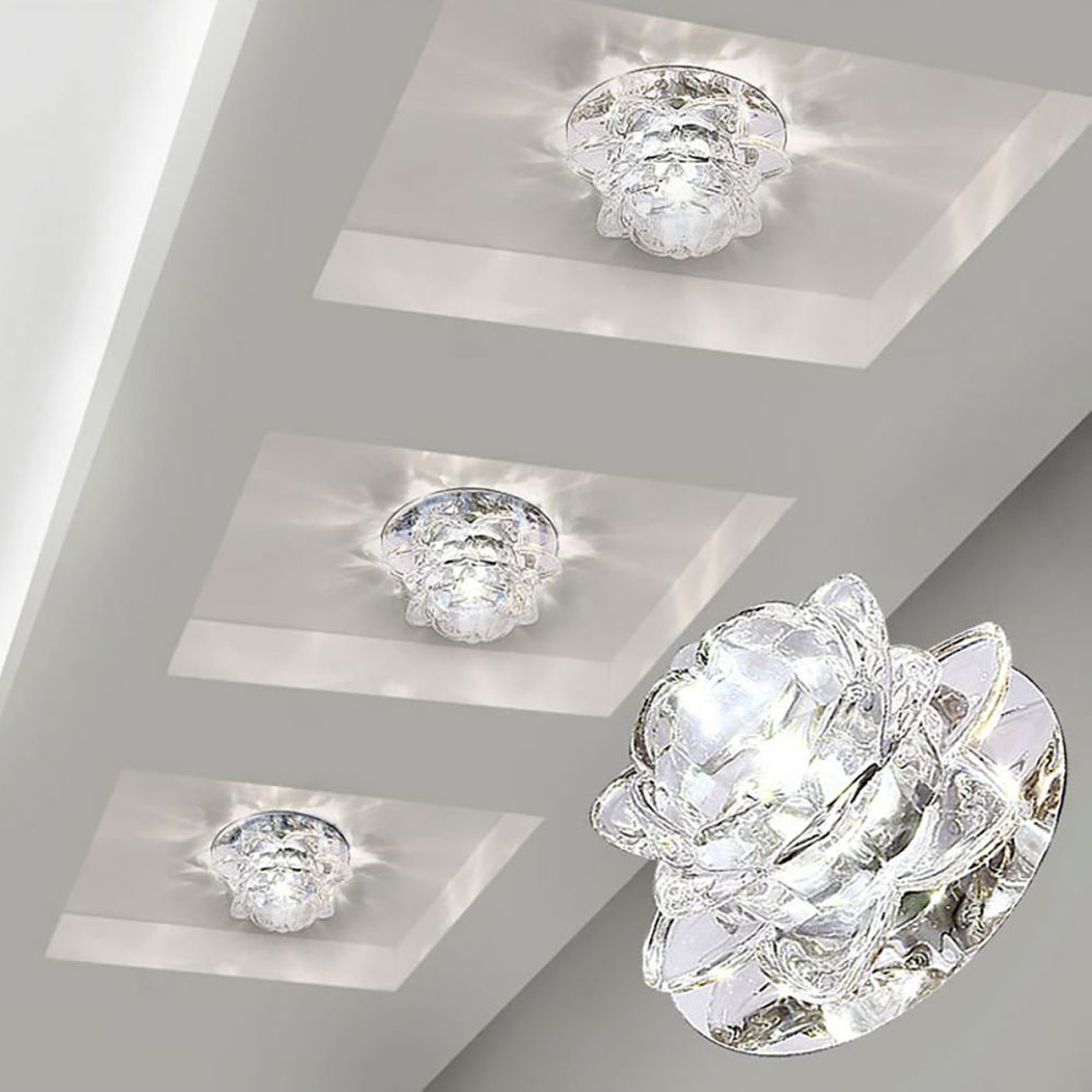 Rose 3–5W Crystal LED Downlight – Cool & Warm White | Ceiling Lights
