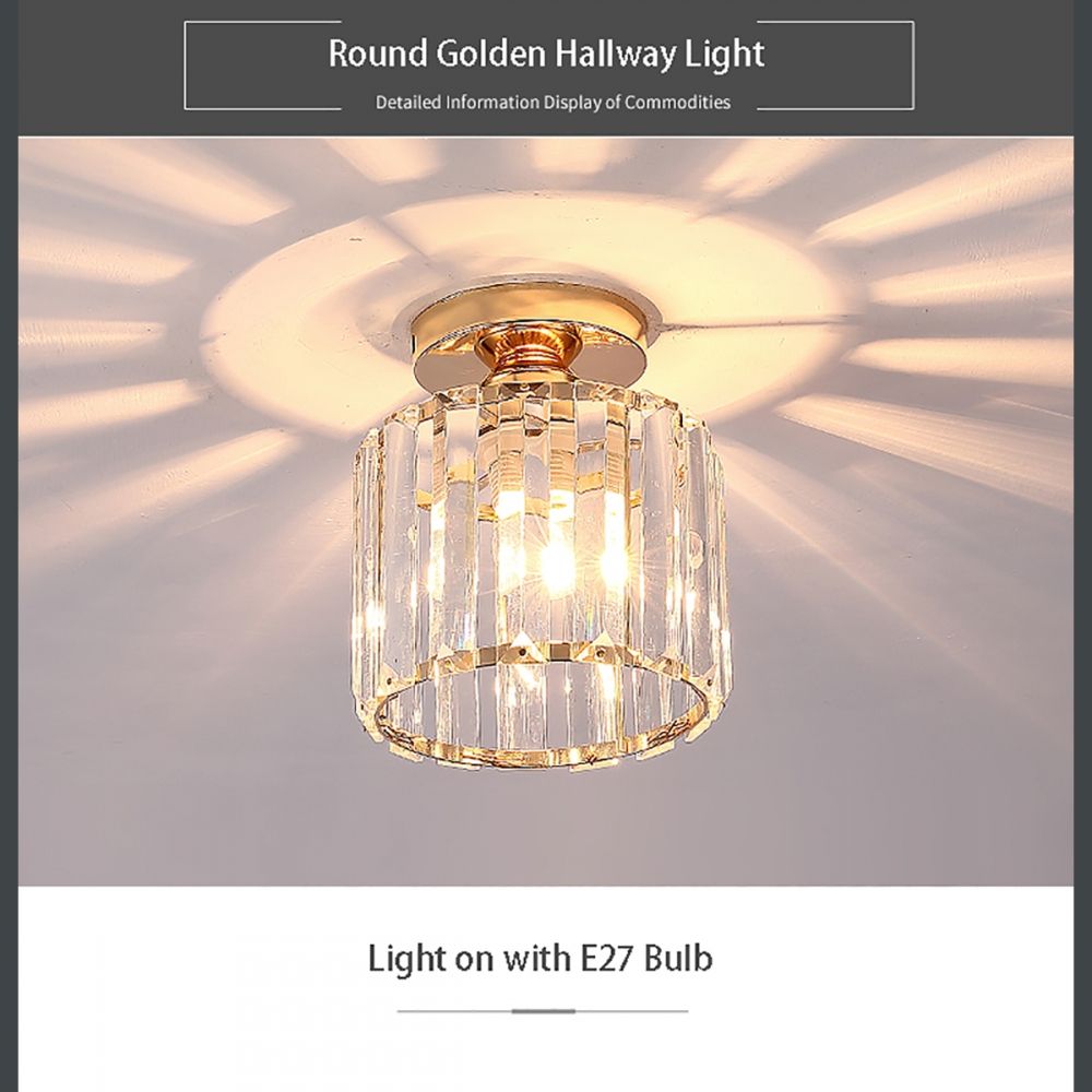 Genuine Crystal Hallway Flush Ceiling Light Chandelier | Ceiling Lights