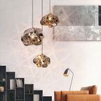 Stainless Steel Triangle Pattern Pendant Light Mirror Finish | Ceiling Lights & Chandeliers
