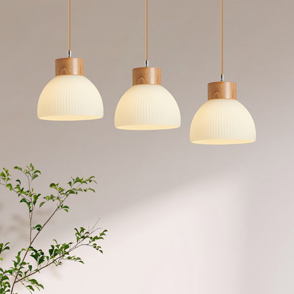 Wood Effect Pendant Ceiling Lamp Dining Room | Ceiling Lights