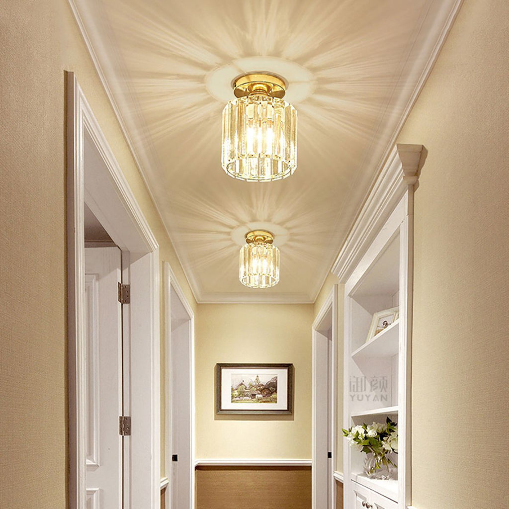 Genuine Crystal Hallway Flush Ceiling Light Chandelier | Ceiling Lights