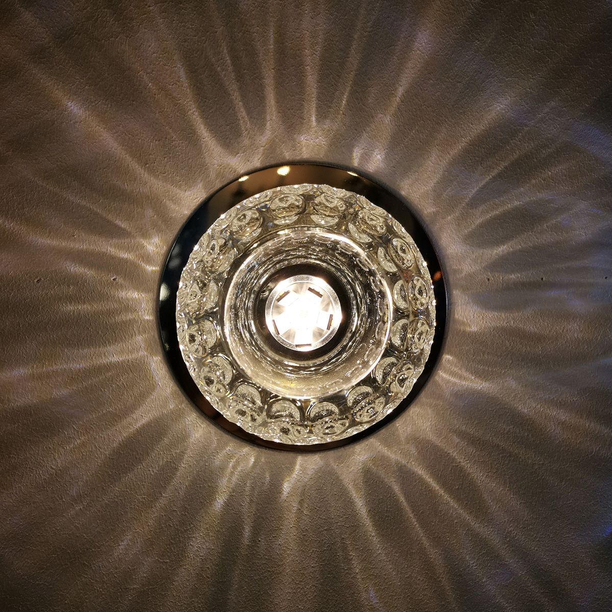 Round 3–5W Crystal LED Downlight – Dual-Tone Lighting | Ceiling Lights