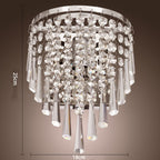 K9 Crystal Wall Light E14 Chrome Clear | Modern Chandelier Wall Light