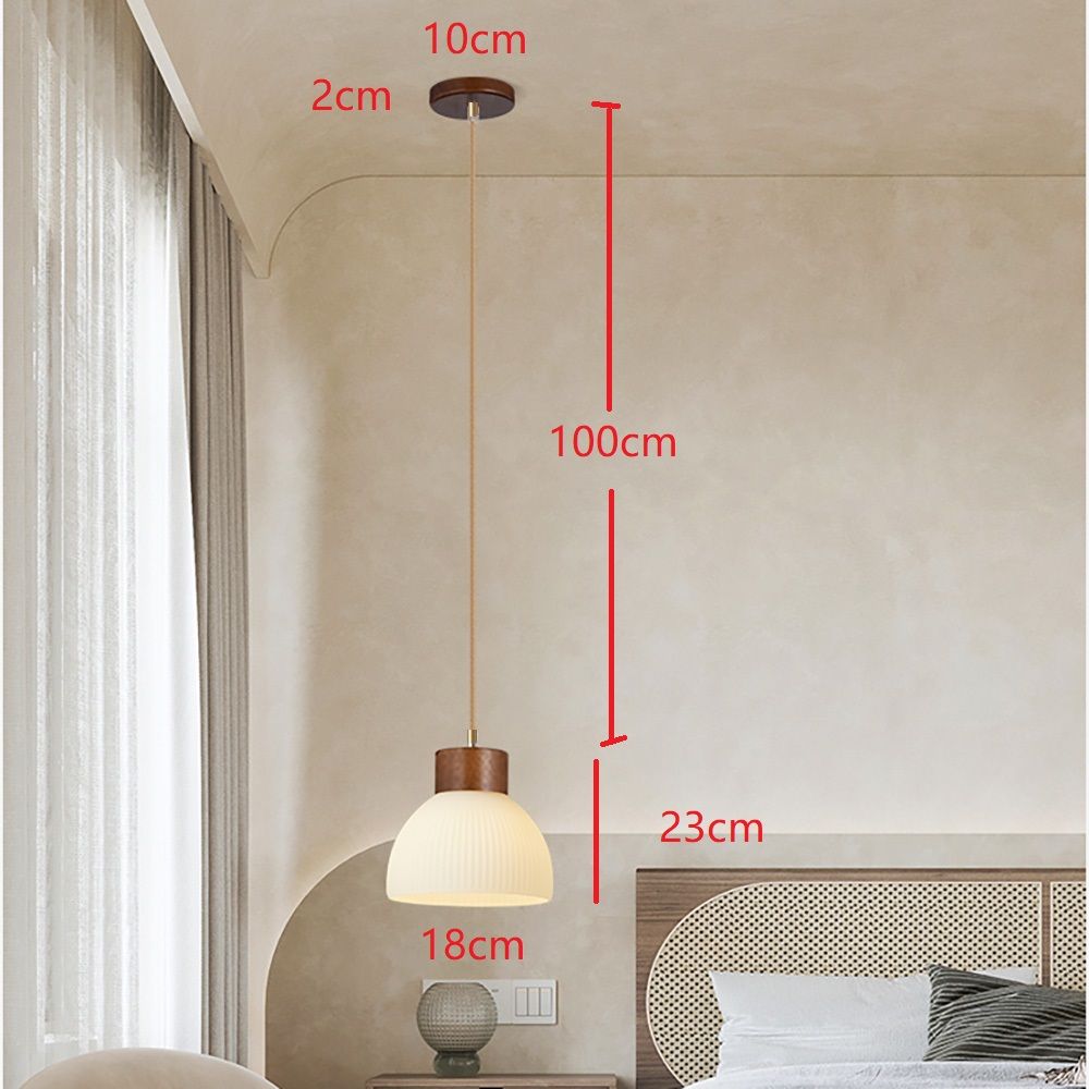 Wood Effect Pendant Ceiling Lamp Dining Room | Ceiling Lights