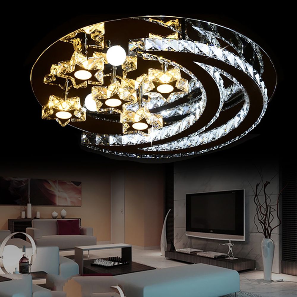 Stars & Moon LED Modern Ceiling Light Crystal Chandelier | Ceiling Lights