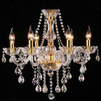 Genuine K9 Crystal 6/8/10/15 Arms Golden Chandelier Pendant Light | Ceiling Lights & Chandeliers