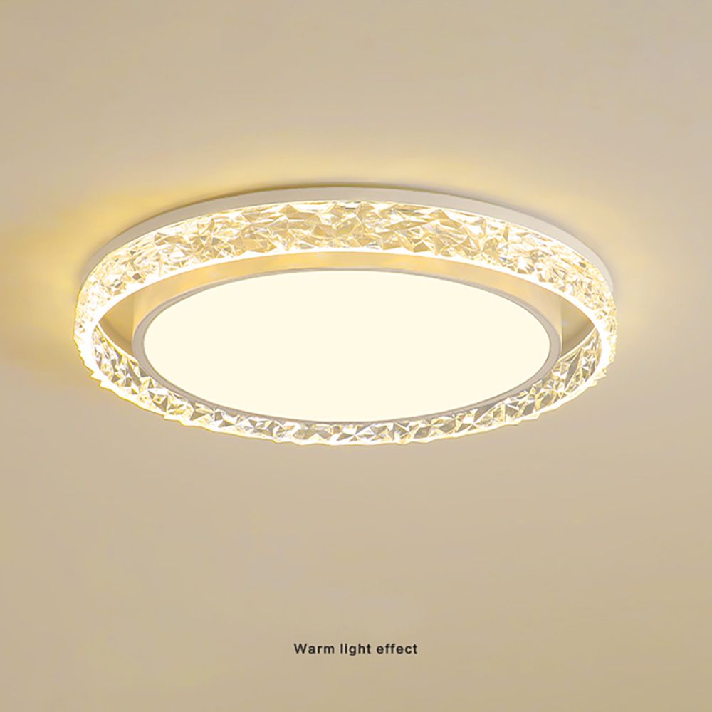 Crystal LED Flush Ceiling Light Chandelier Dimmable Colours | Ceiling Lights